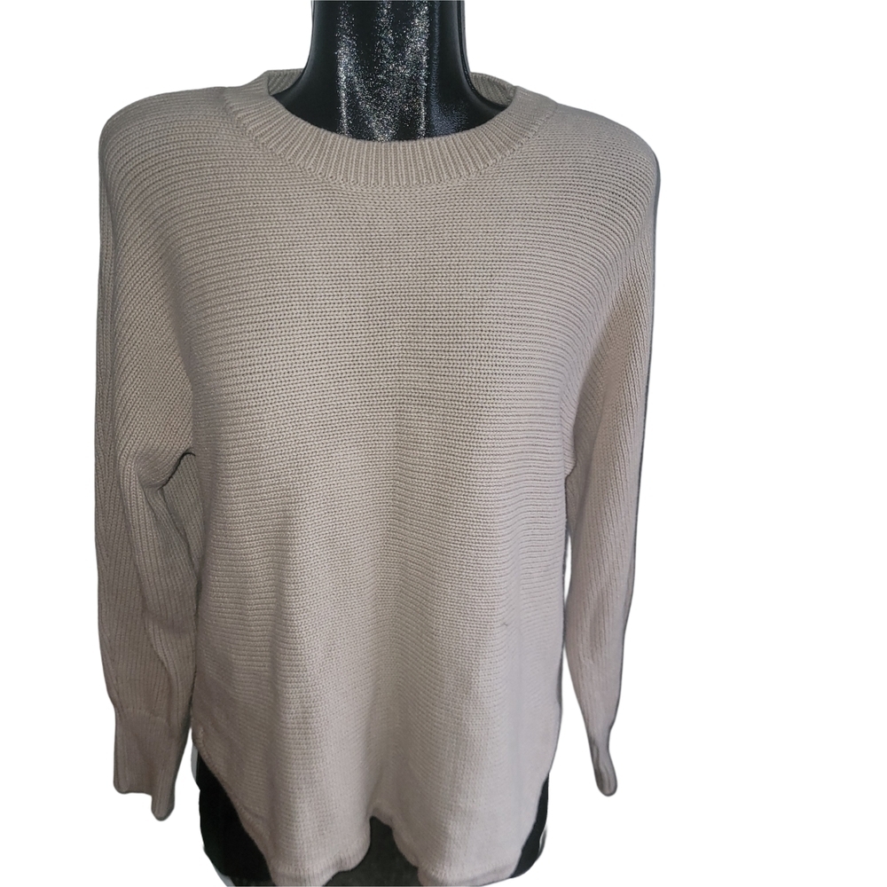 Philosophy Cream Knit Crew Neck Sweater Size L